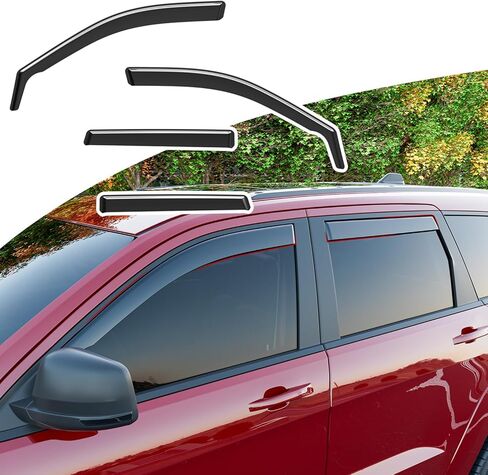 Xipoo Side Window Visor Deflector Compatible with 2009-2018 Dodge Ram 1500 Crew Cab Visor Trim Cover Side Window Deflector Replacement for 2009-2018 Dodge Ram 1500 Accessories in Kuwait