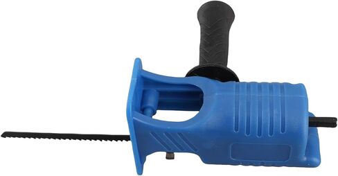 Electric Reciprocating Saw, Portable Electric Jig Saw for Wood Metal Cutting, Electric Drill Tool Attachment, Electric Hand Saw with 3 Saw Blades, Blue in Saudi Arabia