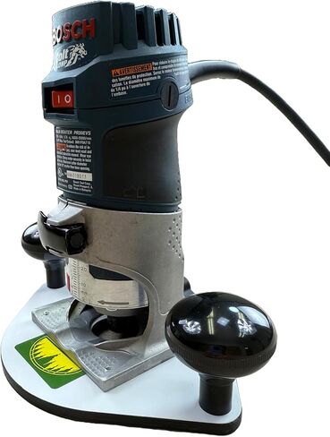 Woodhaven 8320 Trim/Compact/Palm Router PC style دليل البطانة الأساسية لجهاز التوجيه Bosch Colt، فينولي أبيض صلب متين، مع أجهزة مصنوعة في الولايات المتحدة الأمريكية in Kuwait