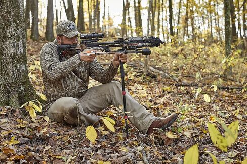 Barnett Sureshot Monopod لزيادة ثبات القوس والنشاب، مصمم للاستخدام مع نماذج Barnett Crossbow مع مساند راحة اليد VertiGrip، أسود/أحمر in Saudi Arabia
