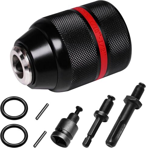 Keyless Drill Chuck 1/2" 20UNF for Milwaukee – 1.5-13mm Self-Tightening Quick Change Chuck, Fits M18/M12 Drills & Impact Drivers, Alloy Steel Construction in Saudi Arabia