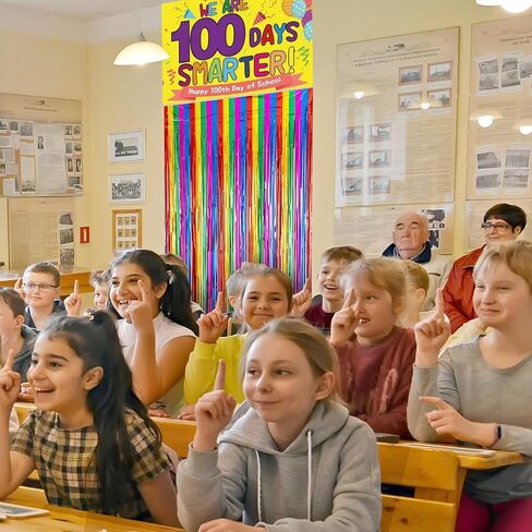 100 يوم من زينة باب المدرسة، 100 يوم سعيد من غطاء باب المدرسة للطلاب، الفصول الدراسية، رياض الأطفال، مرحلة ما قبل المدرسة، الاحتفالات الابتدائية، ديكور لوازم الحفلات in Kuwait