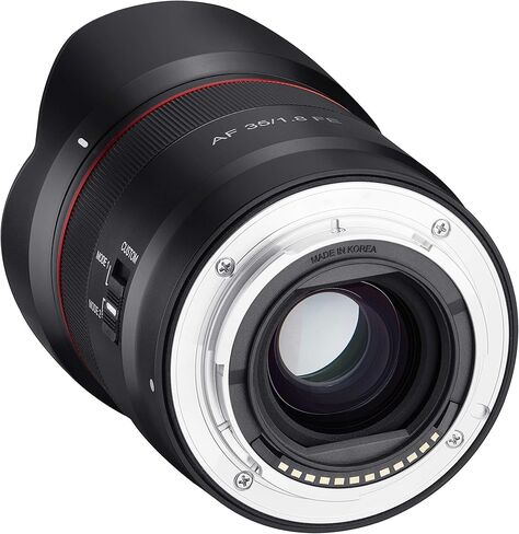 عدسة Samyang 35 مم F1.8 ذات إطار كامل مدمج بزاوية عريضة لحامل Sony E، أسود (SYIO3518-E) (متجدد) in Kuwait