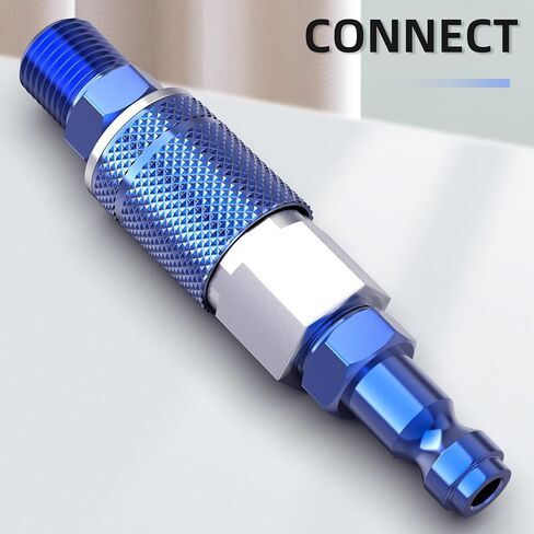 GASHER 12 قطعة وصلة هواء سريعة التوصيل مقاس 1/4 بوصة مقاس خيوط أنثى NPT، وصلة صناعية أنثى مقاس 1/4 بوصة، (نمط T) in Saudi Arabia