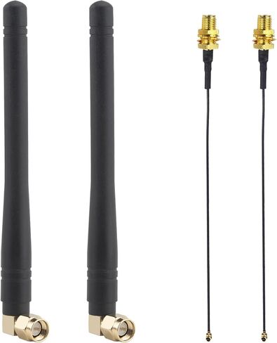2 × 4G LTE هوائي 698-2700MHz 3DBI MIMO OMNI SMA هوائي عريض النطاق + 2 × 15 سم IPX MHF1 إلى SMA كابل تمديد الأنثى لجهاز التوجيه/USB محول/جاهز/شبكة PCL/شبكة الأمان/كاميرا أمان in Saudi Arabia
