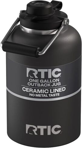 RCT 1 Gallon Outback Jug ، الفولاذ المقاوم للصدأ ، زجاجة ماء معزول مع غطاء ومقبض ، عزل فراغ خالي in Saudi Arabia