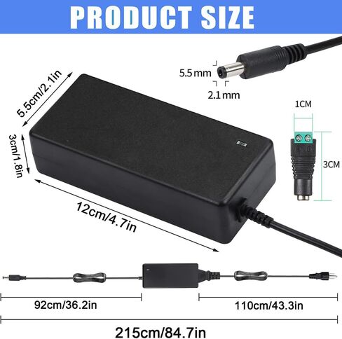 حزمة 2 DC 24V 6A 144W محول التيار الكهربائي AC محول التيار المتردد / DC محول 100V ~ 240V AC إلى DC محول لـ 5050 3528 LED قطاع ضوء طابعة ثلاثية الأبعاد CCTV كاميرا شاشة LCD in Kuwait