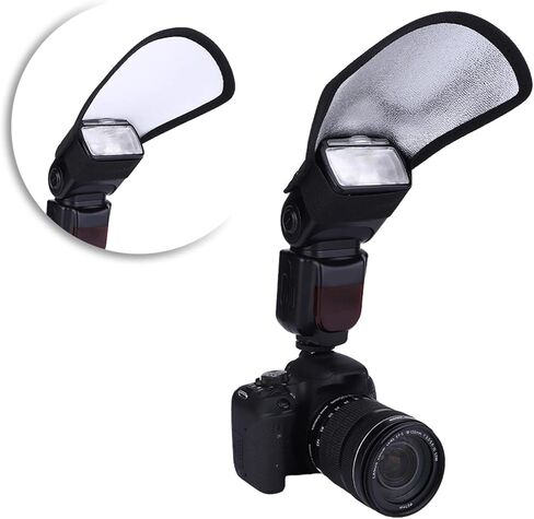 ناشر فلاش عالمي متين باللون الفضي والأبيض لكاميرا DSLR ومضات علوية مثبتة على ملحقات فلاش الكاميرا للصور الداخلية والخارجية أو التصوير اليومي in Kuwait