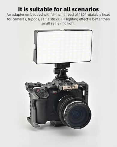 98 LED LED Selfie Selfie Light Video Conference Elighting with Clip & Camera Triped Adapter Reconable 1800mah CRI 97+ ، 3 Overty Light for Phone iPhone Webcam Makeup (Black) in Kuwait