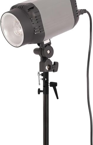 Aluminum Alloy Flash Light Stand Adapter with Dual Mount Umbrella Swivel Holder for Off-Camera Tripod Photography Accessories Compatible with Umbrella Softbox in Saudi Arabia