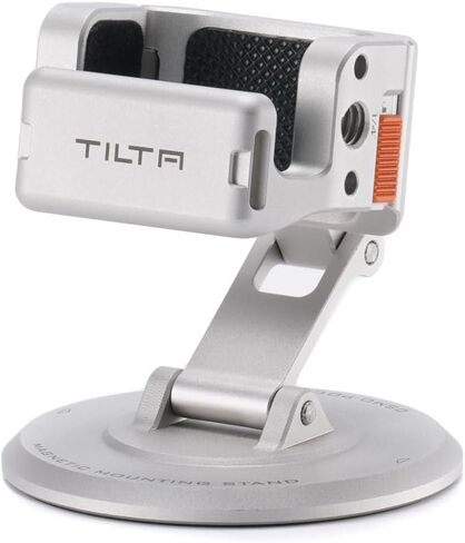 Tilta Magnetic Accessory Mounting Kit Compatible with DJI Osmo Pocket 3 & Xtra Muse | Dual Articulation Magnetic Mount Adapter with Silicone Cushion - Titanium White in Saudi Arabia