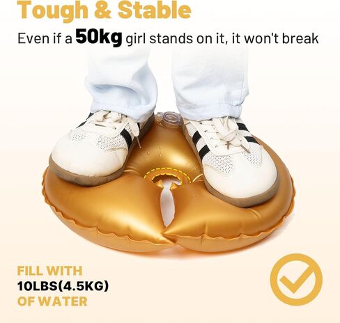 4 قطع جديدة من أوزان قوس البالونات للحامل الخلفي - أوزان مصنفة للضغط 50 كجم لحامل القوس، حقيبة وزن الماء سميكة قابلة للفتح مكونة من 5 طبقات لحفلات الزفاف وأعياد الميلاد ورأس السنة الجديدة (كل 10 أرطال) in Kuwait