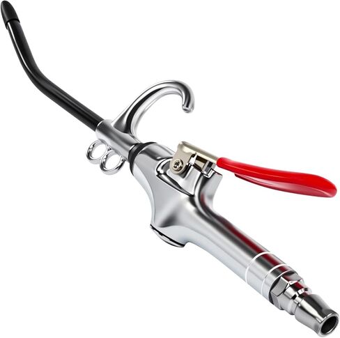 High Volume Air Blow Gun with Aluminum Rubber Guard - Industrial Air Blower for Dust Cleaning, Compatible with Air Compressor Attachments, Air Hose, And Screw Extractor Set in Kuwait