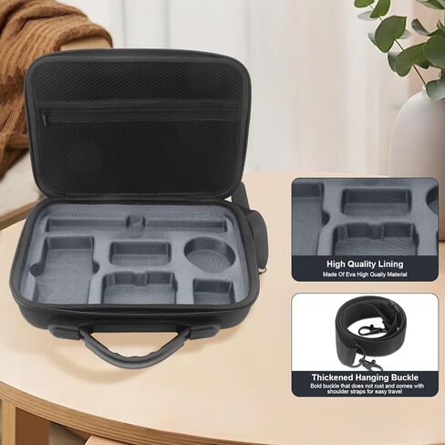 Carrying Case for DJI Osmo Action 3/Action 4, Portable PU Leather Carrying Case, Waterproof Travel Portable Bag, for Action 3 / Action 4 Adventure Combo Accessories in Kuwait