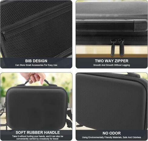 Carrying Case for DJI Osmo Action 3/Action 4, Portable PU Leather Carrying Case, Waterproof Travel Portable Bag, for Action 3 / Action 4 Adventure Combo Accessories in Kuwait