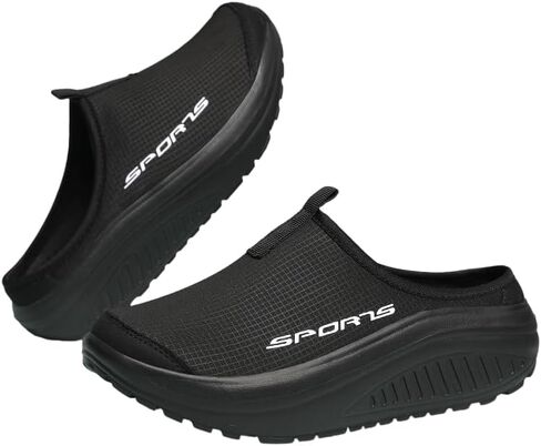 Women's Breathable Mesh Slip-On Sneakers - Cushioned Sole, Comfortable Fabric Insole, All-Season Low-Top Design, Casual Footwear EVA Sole Sneakers in Saudi Arabia