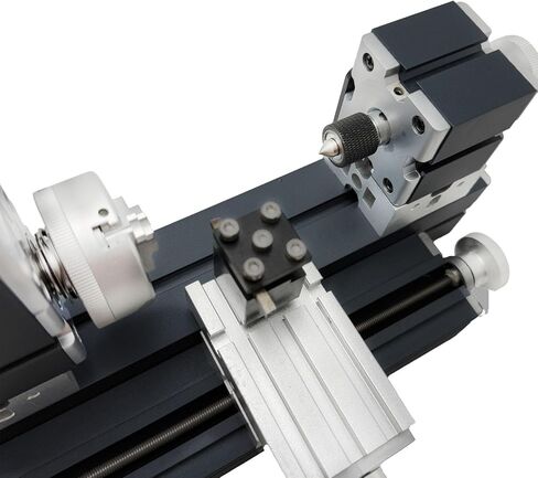 Height-Enhanced Mini Lathe For Metals, 50mm center height 36W 20000 RPM 12VDC For Wood & Soft Metal Crafting Tool, Woodworking Craft/Workshops/Models for Science Hobby Education in Saudi Arabia