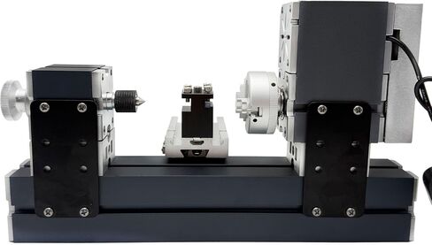 Height-Enhanced Mini Lathe For Metals, 50mm center height 36W 20000 RPM 12VDC For Wood & Soft Metal Crafting Tool, Woodworking Craft/Workshops/Models for Science Hobby Education in Saudi Arabia