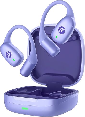 Raycon Essential Open Open Ambuds-Wireless Wireless Open Bluetooth 6.0 سماعات الرأس ، ووزن خفيف للغاية ، وتصميم خطاف الراحة ، ومقاومة للماء IPX5 ، وعمر البطارية 36 ساعة (أسود) in Saudi Arabia