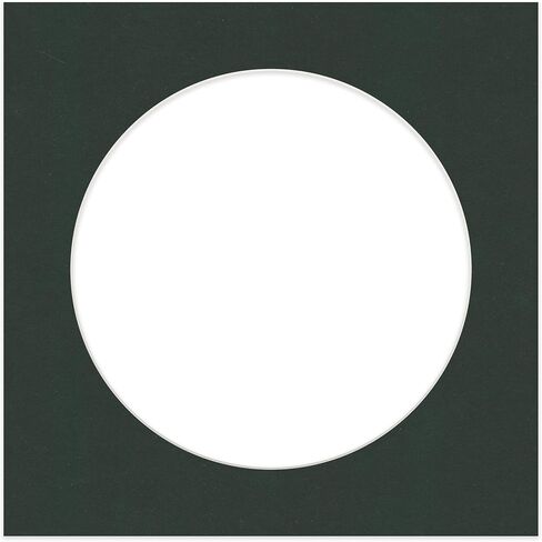 Poster Palooza 20x20 Mat Bevel Cut for 16x16 Photos - Precut Black Circle Shaped Photo Mat Board Opening - Acid Free Matte to Protect Your Pictures - Bevel Cut for Family Photos, Pack of 1 Matboard in Saudi Arabia