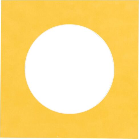 Poster Palooza 20x20 Mat Bevel Cut for 16x16 Photos - Precut Black Circle Shaped Photo Mat Board Opening - Acid Free Matte to Protect Your Pictures - Bevel Cut for Family Photos, Pack of 1 Matboard in Saudi Arabia