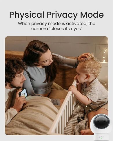 youkey 2Pack كاميرا داخلية P310 مع Hub H310، بدون رسوم شهرية، عموم وإمالة، كاميرا أمان 2.5K مع 2.4/ 5 جيجا هرتز WiFi 6، اقتران بلوتوث، محادثة ثنائية الاتجاه، رؤية ليلية in Kuwait