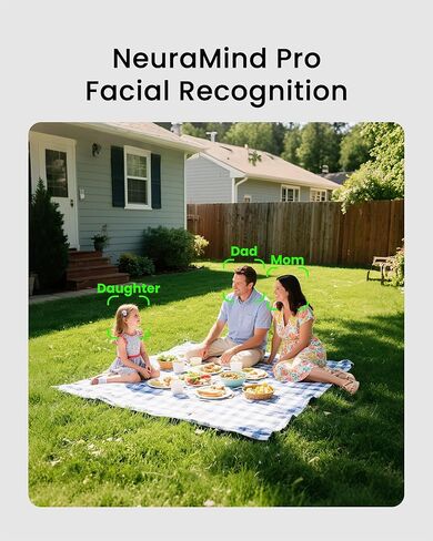 youkey 2Pack كاميرا داخلية P310 مع Hub H310، بدون رسوم شهرية، عموم وإمالة، كاميرا أمان 2.5K مع 2.4/ 5 جيجا هرتز WiFi 6، اقتران بلوتوث، محادثة ثنائية الاتجاه، رؤية ليلية in Kuwait