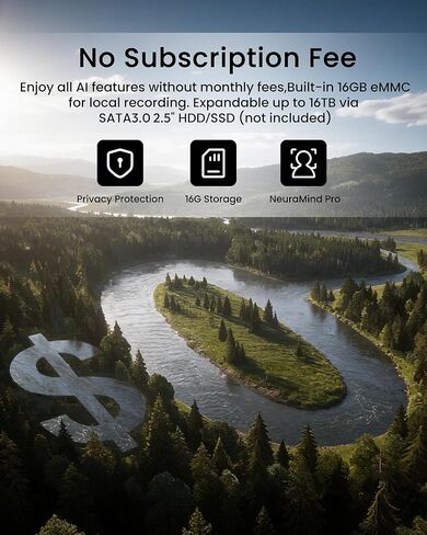 youkey 2Pack كاميرا داخلية P310 مع Hub H310، بدون رسوم شهرية، عموم وإمالة، كاميرا أمان 2.5K مع 2.4/ 5 جيجا هرتز WiFi 6، اقتران بلوتوث، محادثة ثنائية الاتجاه، رؤية ليلية in Kuwait