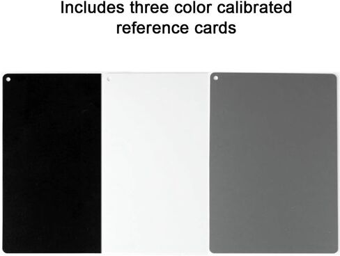 aqxreight White Black 18 Gray Color Balance Cards Digital Grey Card with Neck Strap DSLR Camera White Balance Card Photography Accessory in Saudi Arabia