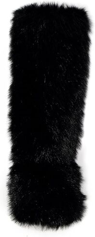 Wild Diva MELANIE-39 Women's Y2K Rave Trendy Fluffy Faux Fur Knee-High Winter Fashion Snow Boots in Saudi Arabia