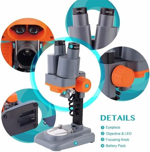 40X Binocular Stereo Microscope for Soldering, Mineral Specimen Viewing, Kids Science Education, and Repair Tool in Saudi Arabia