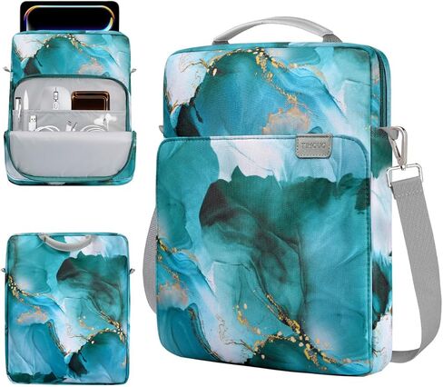 Timovo 13.3 بوصة حقيبة كمبيوتر محمول مع مقبض للهواء iPad 13 بوصة M3 2025 ، iPad Pro 13 "2024 ، MacBook Air 2022-2018 ، Galaxy Tab S9+، مع حزام الكتف وخطاف معدني ، وردي in Kuwait