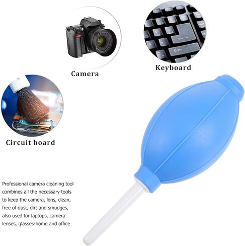 Vaguelly 2Pcs Blue Silicone Air Blower Pump Dust for Camera Phone Keyboard Electronics Cleaning Tool with Short Nozzles in Saudi Arabia