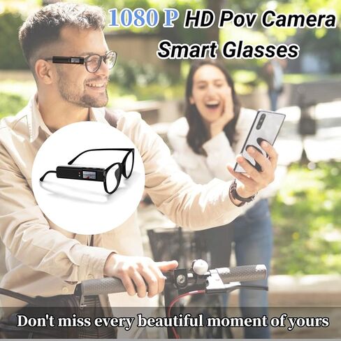 1080P HD POV Camera Smart Glasses (Black) in Saudi Arabia
