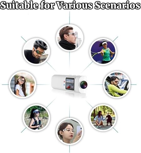 1080P HD POV Camera Smart Glasses (Black) in Saudi Arabia