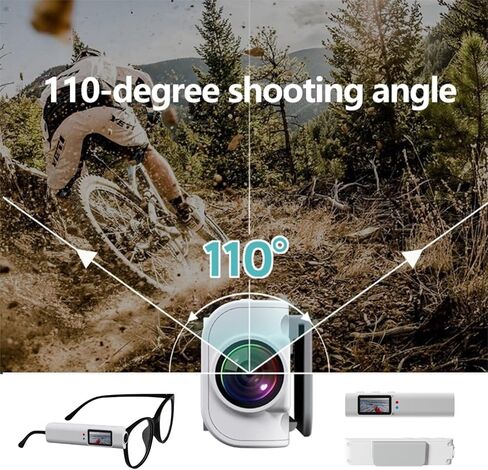 1080P HD POV Camera Smart Glasses (Black) in Saudi Arabia