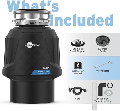 insinkerator 79332a -ise Contractor 1000 التخلص من القمامة مع الحبل 1 hp - n/a in Kuwait