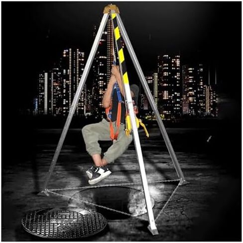 HeavyDuty Rescue Tripod Adjustable Fire Rescue Equipment Emergency Lifting Tripod for Confined Spaces Firefighter Rescue Kit Safety and Recovery Gear in Saudi Arabia