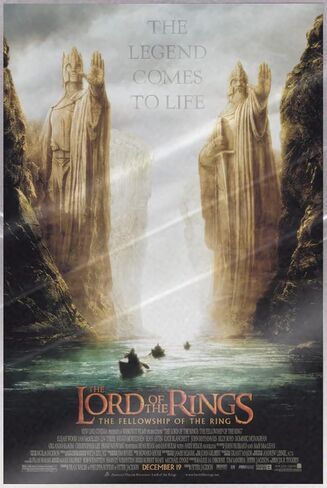 POSTER STOP ONLINE The Lord Of The Rings The Fellowship Of The Ring - Movie Poster (Teaser - Argonath) (Size 24 x 36) in Saudi Arabia
