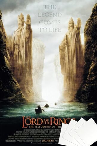 POSTER STOP ONLINE The Lord Of The Rings The Fellowship Of The Ring - Movie Poster (Teaser - Argonath) (Size 24 x 36) in Saudi Arabia