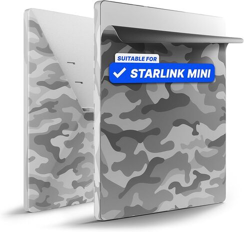 EYO Protective Sticker for Starlink Mini Accessories - Weatherproof Sticker for Outdoor Use - Easy to Apply - Different Designs Available - No Signal Loss - Residue-Free Removal Camo Grey in Saudi Arabia