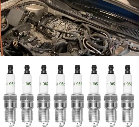 41-110 Iridium Spark Plugs Compatible with Chevy Silverado Tahoe Suburban Avalanche Colorado Express Corvette GMC Sierra Yukon 4.8L 5.3L 5.7L 6.0L 6.2L 6.6L 8.1L V8 Replace for 41-162 9602 (8 PCS) in Kuwait