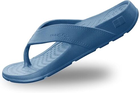 NUUSOL Cascade Flip Flops, Comfort Sandal with Arch Support Made in USA | Waterproof EVASOL Foam, Soft Cushion & Arch Support | Textured Footbed, Lightweight | For Hiking & Plantar Fasciitis Relief in Kuwait