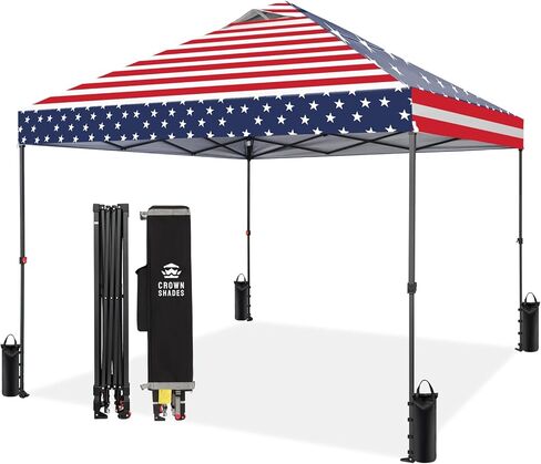 Crown Shades 10x10 منبثقة خيمة المظلة-قفل مركزي حاصل على براءة اختراع واحد دفع فوري في الهواء الطلق خيمة الشاطئ في الهواء in Kuwait
