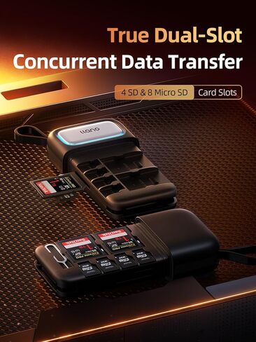 llano عبوتان من بطاريات NP-W235 ومجموعة شاحن مزدوج سريع، قارئ بطاقات SD/Micro SD عالي السرعة 2 في 1 in Saudi Arabia