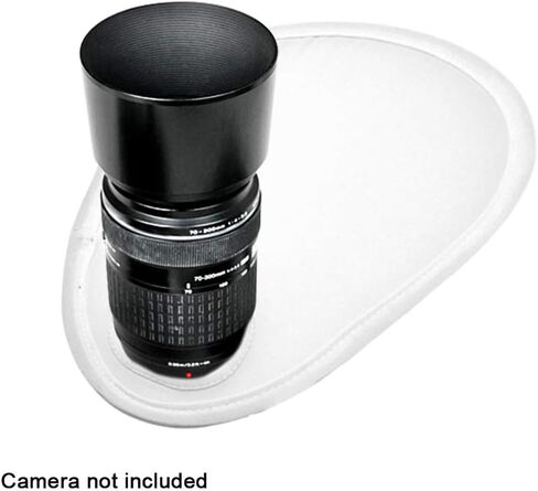 Camera Flash Diffuser with Storage Bag, Adjustable Translucent Diffusers fits Over The Camera Lens, Portable Foldable Speedlight Flash Diffuser Reflector(Color:White - 1 pc) in Kuwait