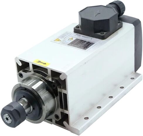 Square air-cooled spindle motor 2.2KW 220V 380V ER20 flange 4 bearing CNC(2.2kw 220V ER20) in Saudi Arabia