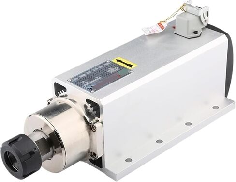 6kw ER32 air cooled spindle motor 4 bearings for CNC router 220v 380v mounting flange(6.0kw 220V) in Saudi Arabia