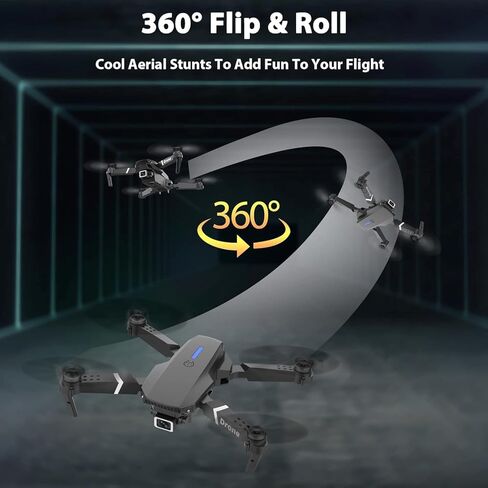 طائرة بدون طيار Falcon X 4K مع جهاز تحكم عن بعد، طائرة رباعية المروحية FPV قابلة للطي مع كاميرا واسعة الزاوية، 3 بطاريات وحقيبة - طائرة بدون طيار سهلة الطيران للمبتدئين والمتحمسين in Kuwait