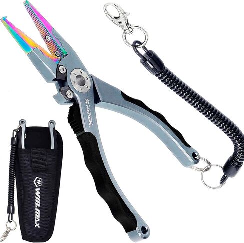 Fishing Pliers 6" inch for Saltwater & Freshwater – Stainless Steel Fishing Tool with Line Cutter, Non-Slip Ergonomic Handle – Rust-Proof for Ocean, Lake, River Fishing in Kuwait